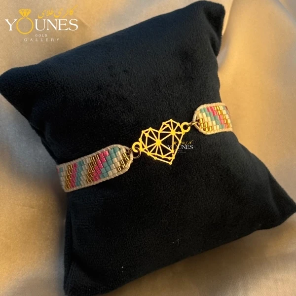 دستبند میوکی قلب اوریگامی طلا